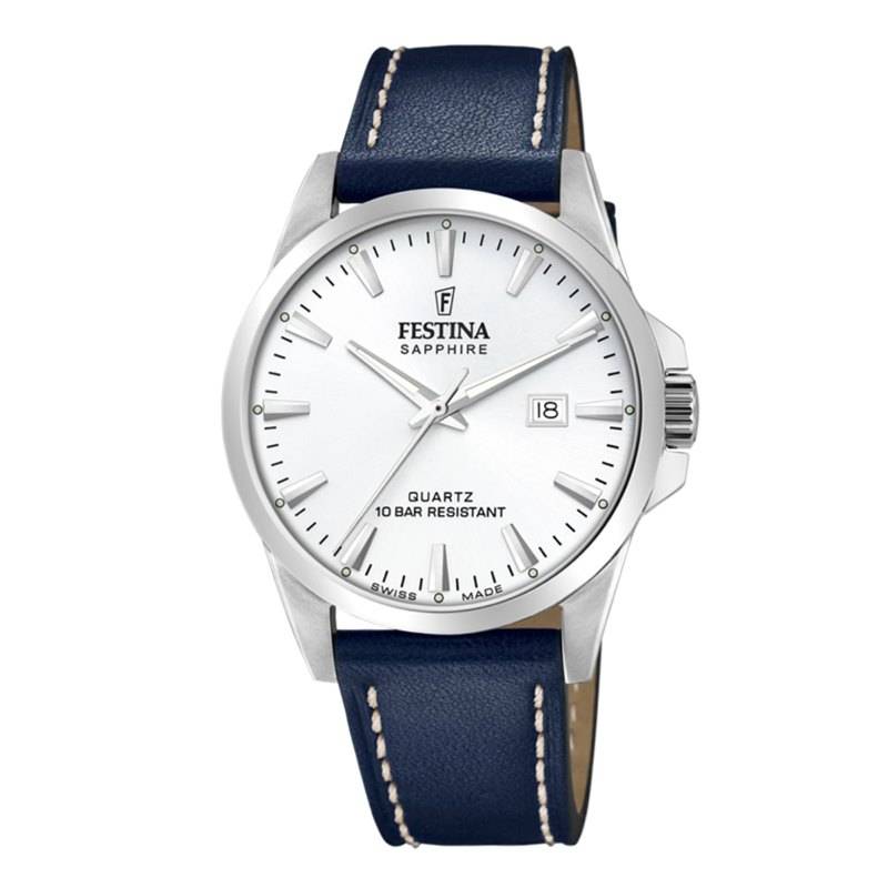 Black Friday Festina Swiss Made F20025/2 Sapphire Silber Herrenuhr von Festina