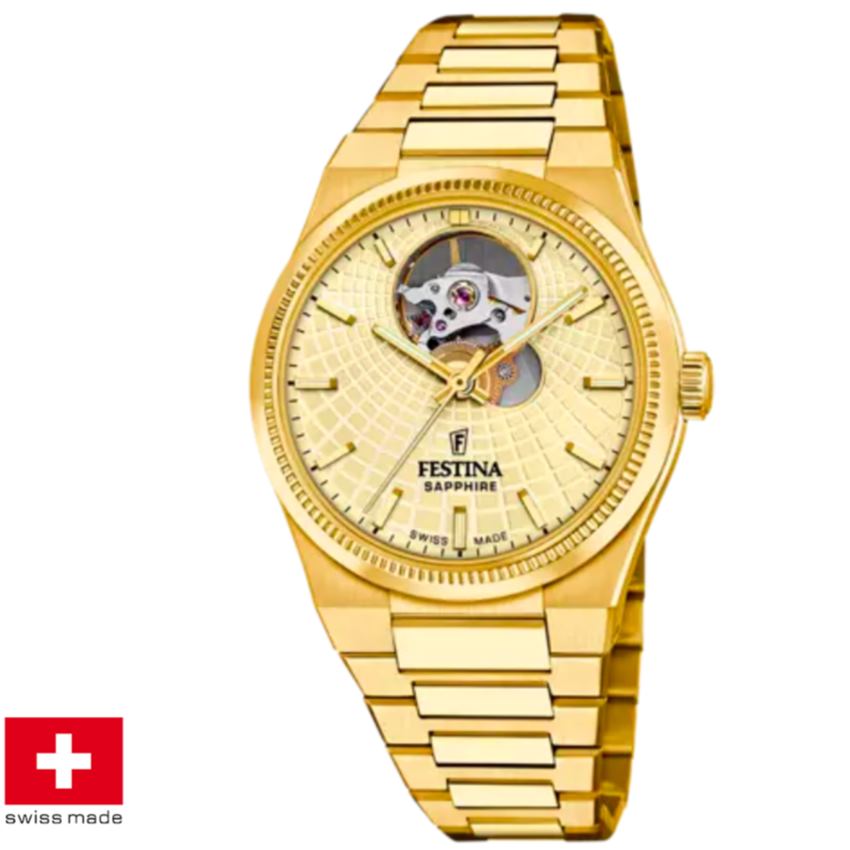 Black Friday Festina Swiss Made F20064/2 Rivè Automatik Damenuhr von Festina