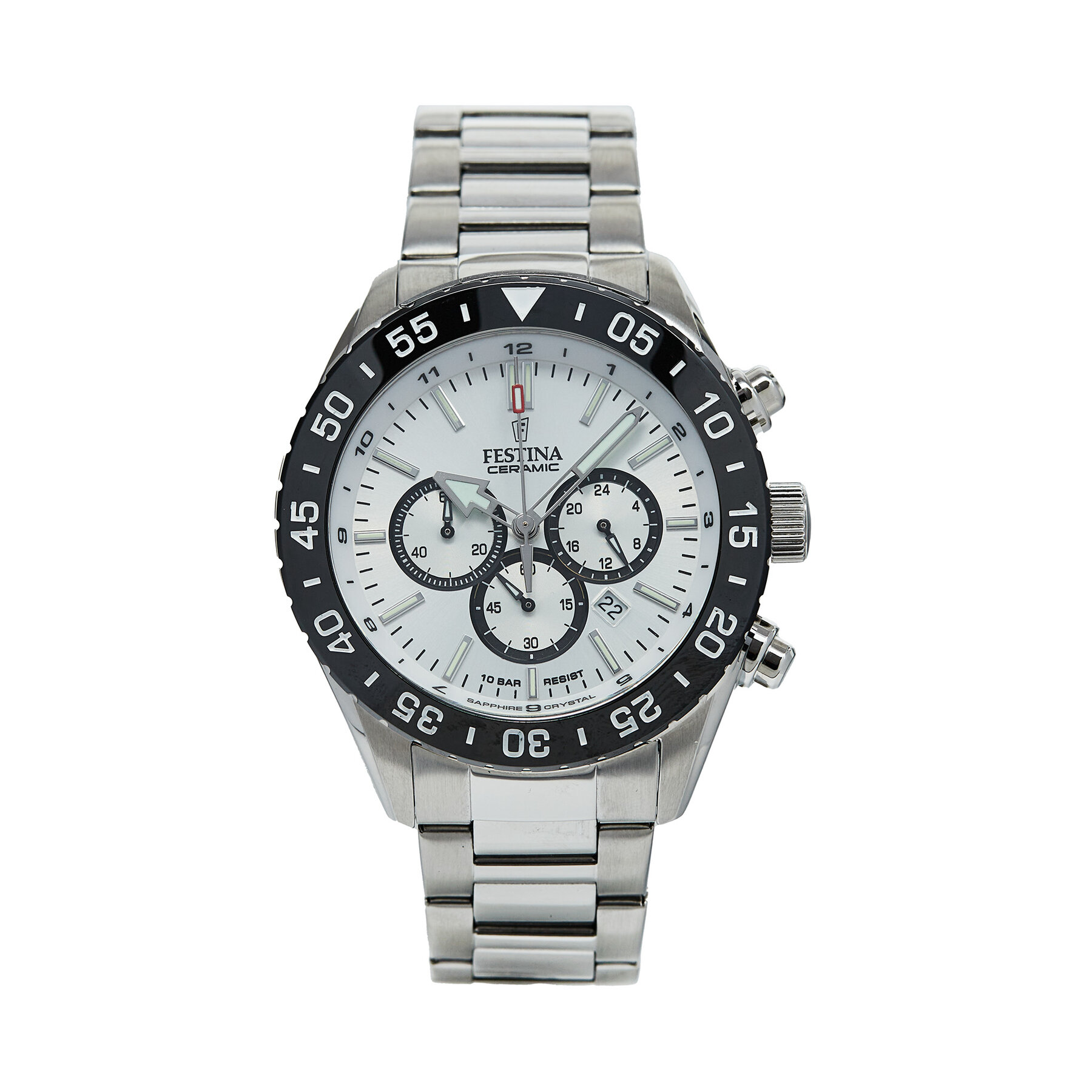 Uhr Festina Ceramic Chrono F20575/1 Silberfarben Uhr Festina Ceramic Chrono F20575/1 Silberfarben von Festina