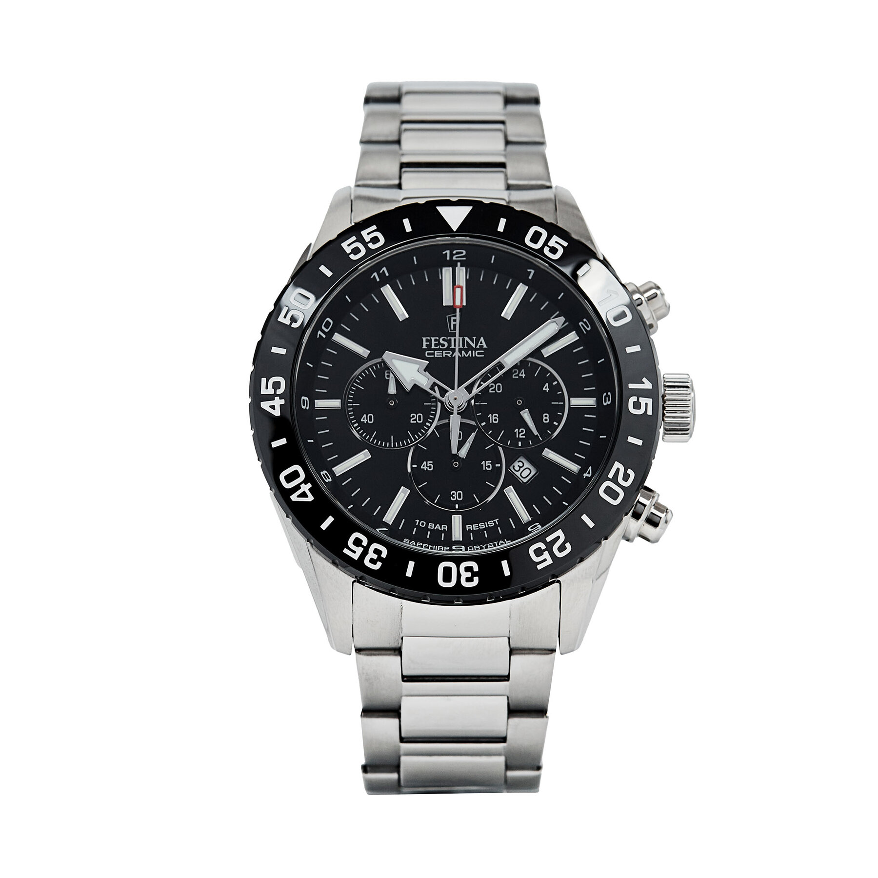 Uhr Festina Cermaic Chrono F20575/3 Silberfarben Uhr Festina Cermaic Chrono F20575/3 Silberfarben von Festina