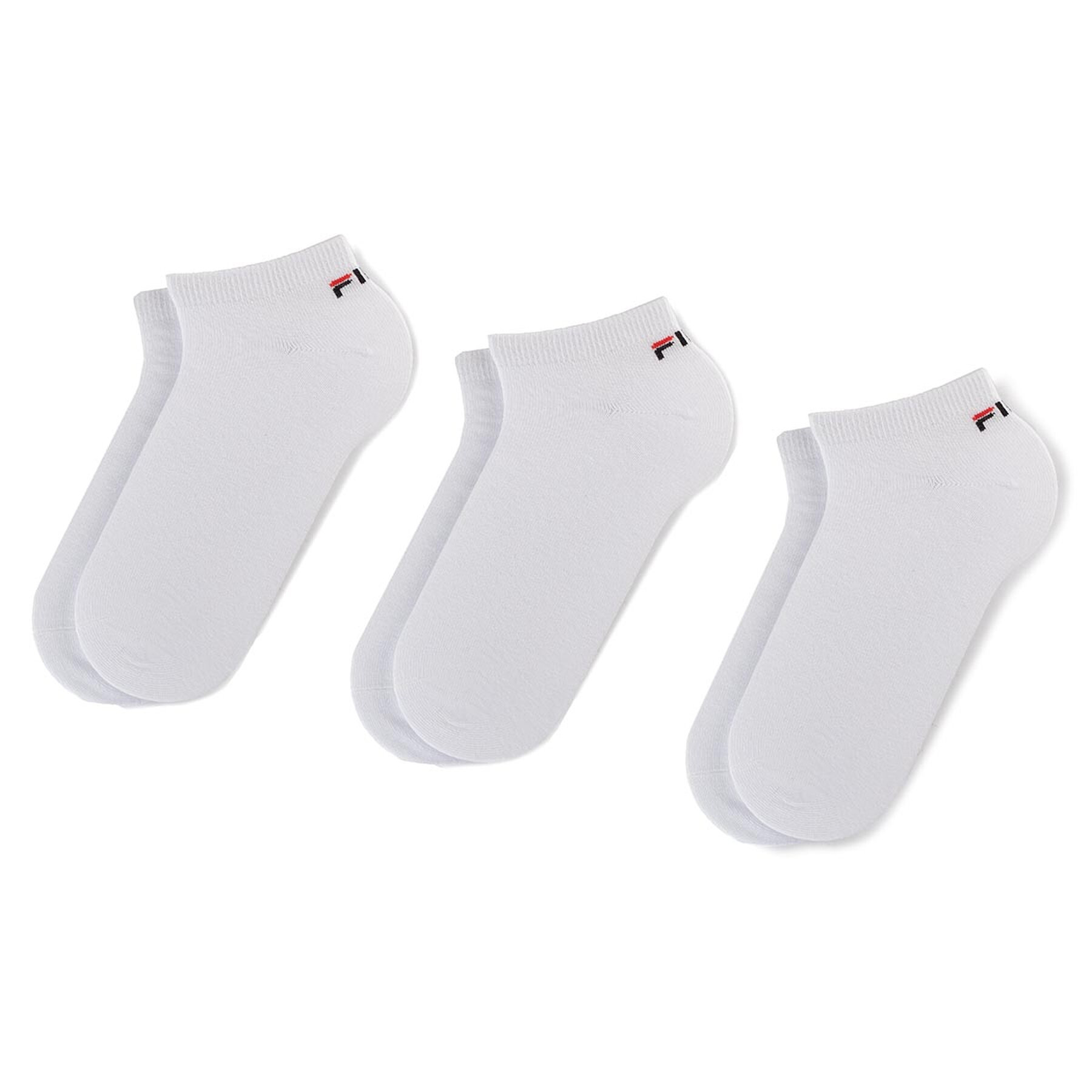 3er-Set niedrige Unisex-Socken Fila Calza F9100 Weiß von Fila