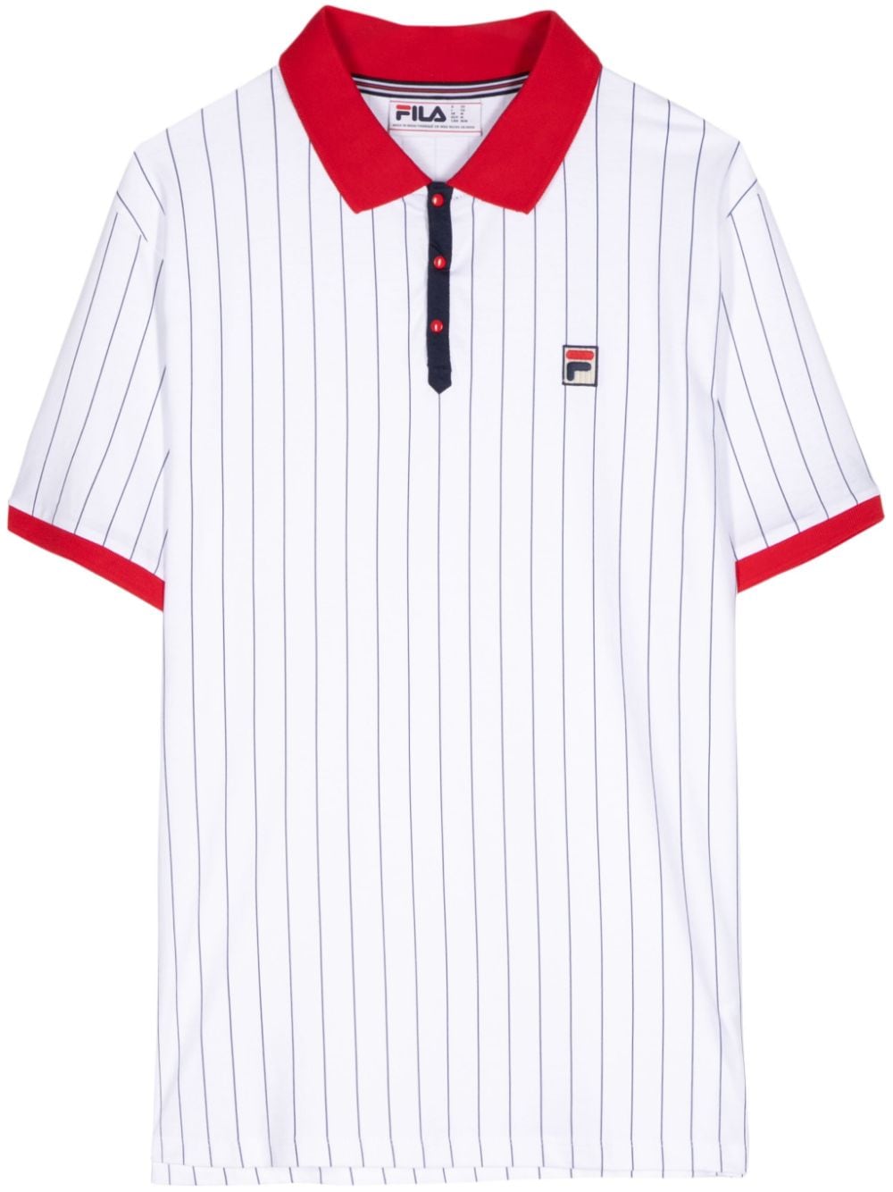Fila BB1 striped polo shirt - White von Fila
