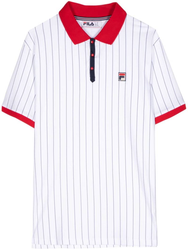 Fila BB1 striped polo shirt - White von Fila