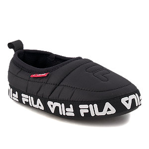 Fila Comfider Jungen Hausschuh Schwarz von Fila