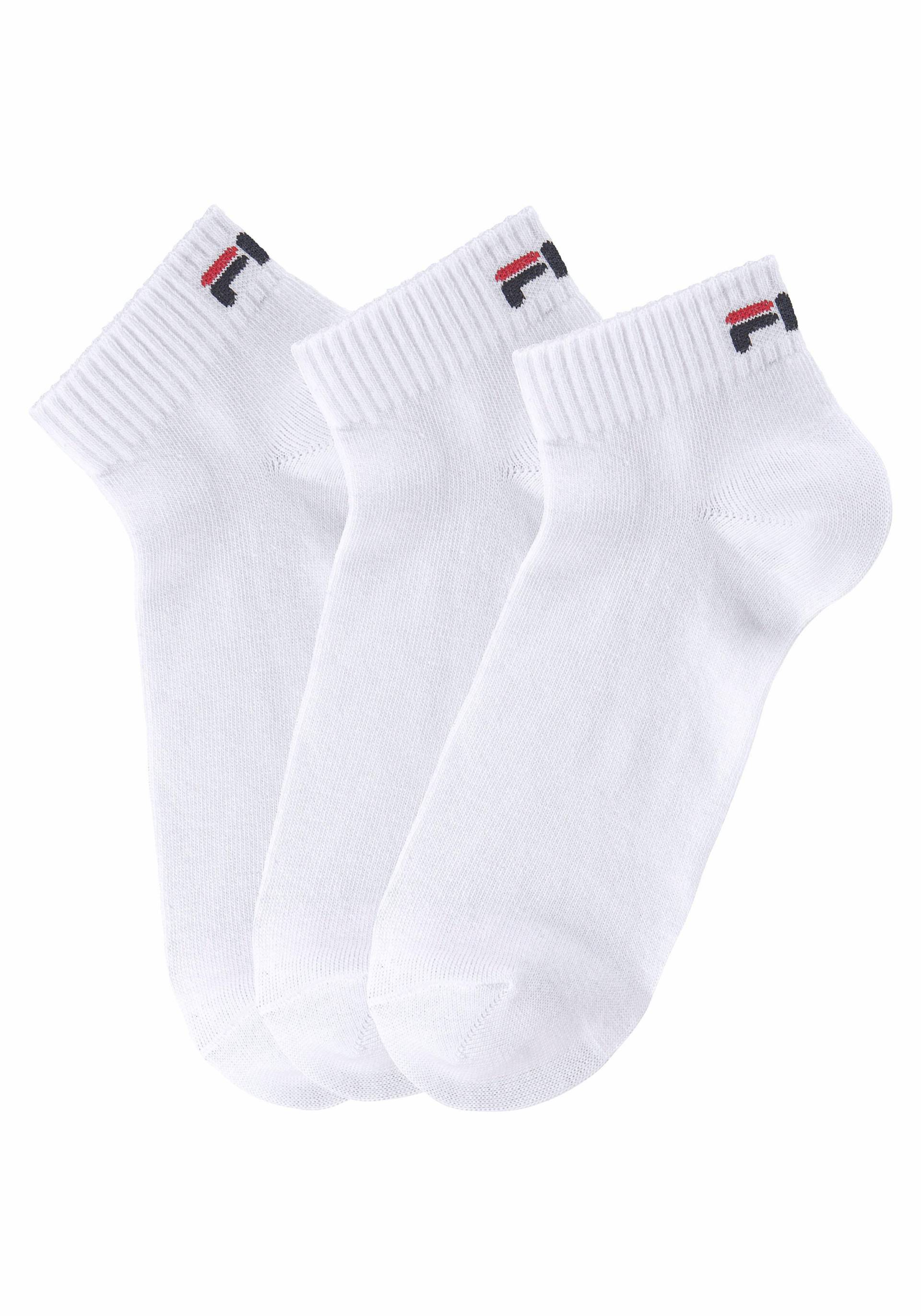 Fila Kurzsocken, (3er Pack), mit Logostickerei von Fila