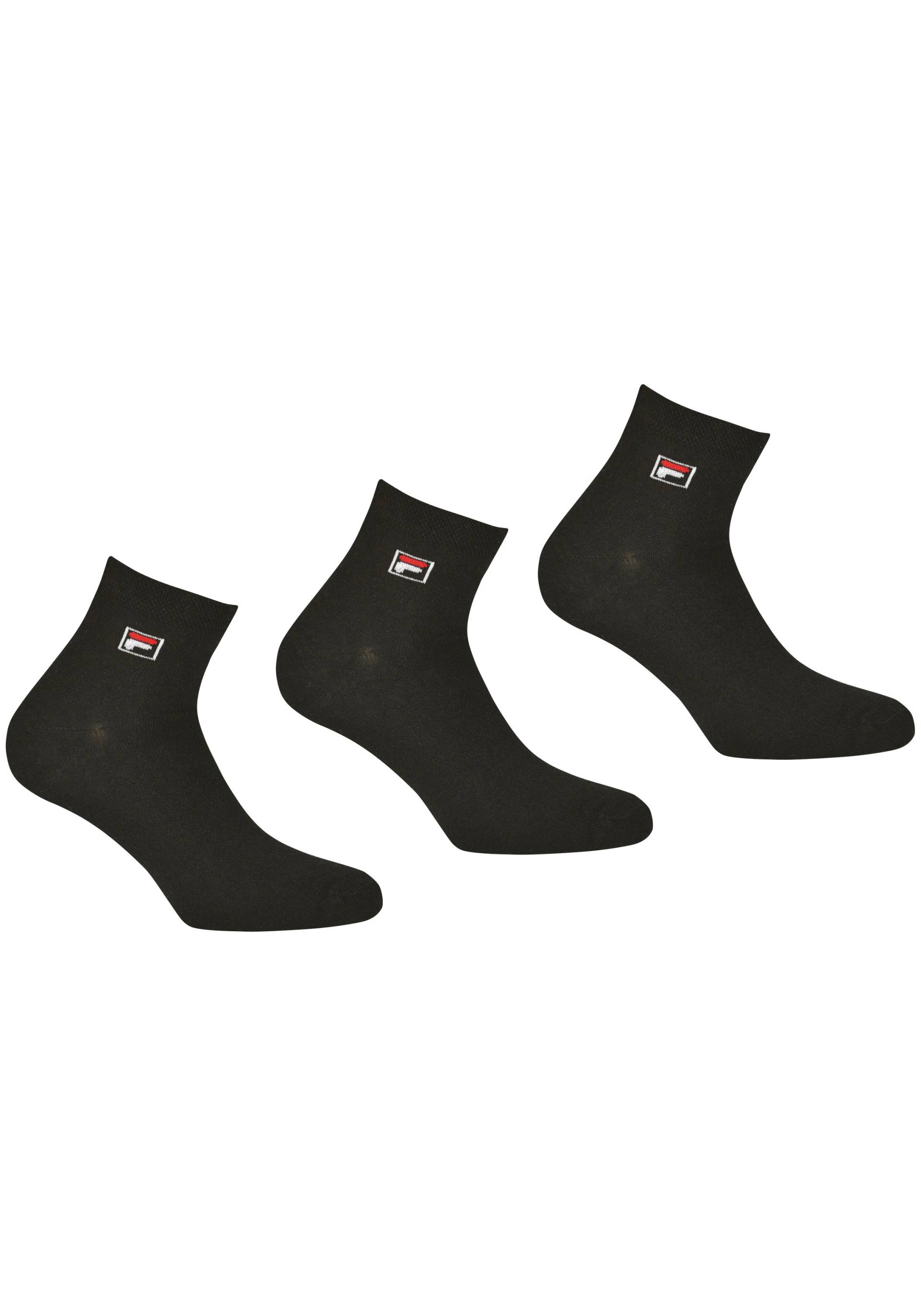 Fila Kurzsocken, (3er Pack), mit eingestrickem Logo von Fila