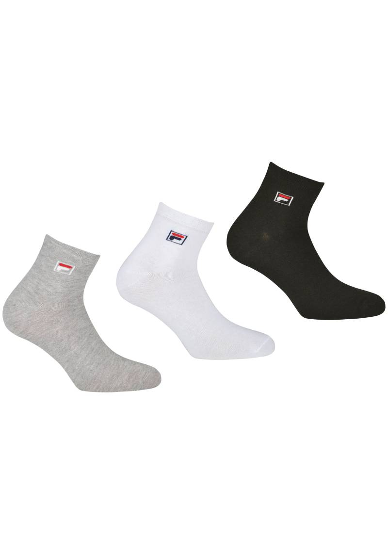 Fila Kurzsocken, (3er Pack), mit eingestrickem Logo von Fila