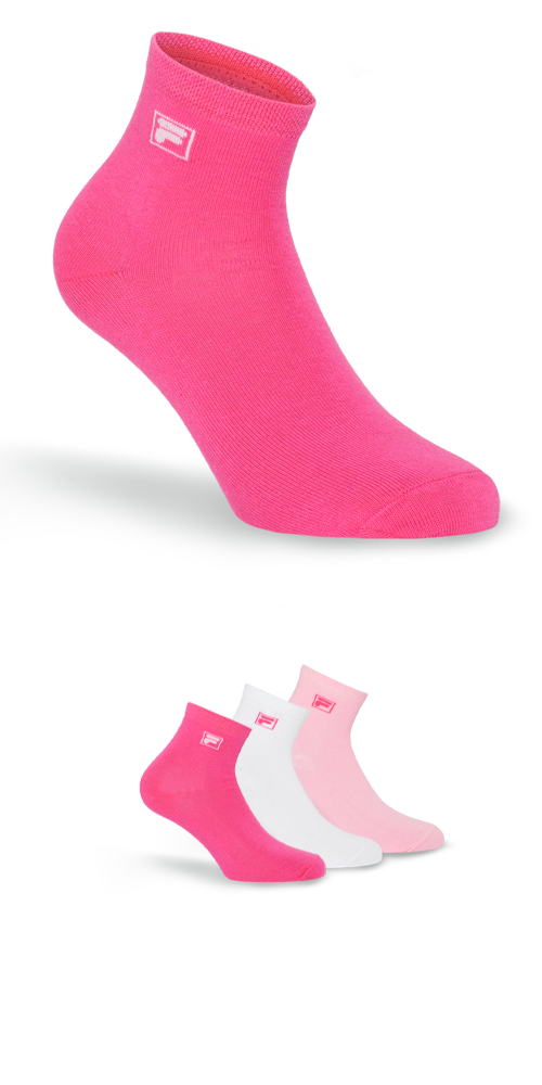 Fila Kurzsocken, (3er Pack), mit eingestrickem Logo von Fila