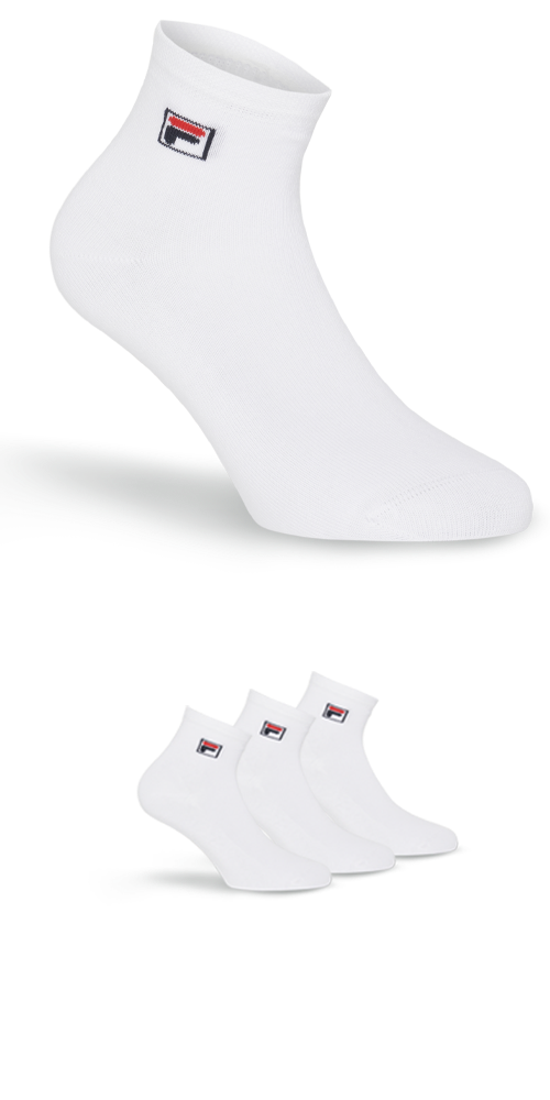 Fila Kurzsocken, (3er Pack), mit eingestrickem Logo von Fila