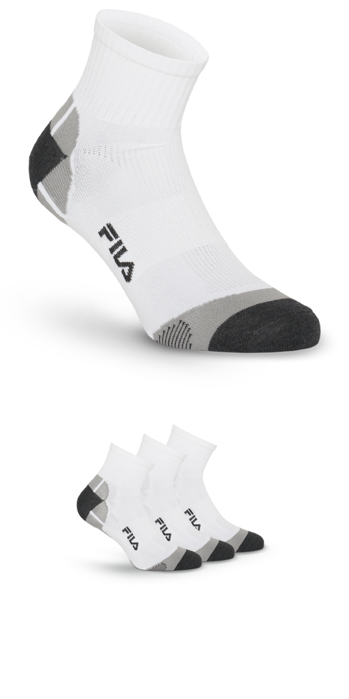 Fila Kurzsocken, (3er Pack), mit verstärkter Ferse von Fila