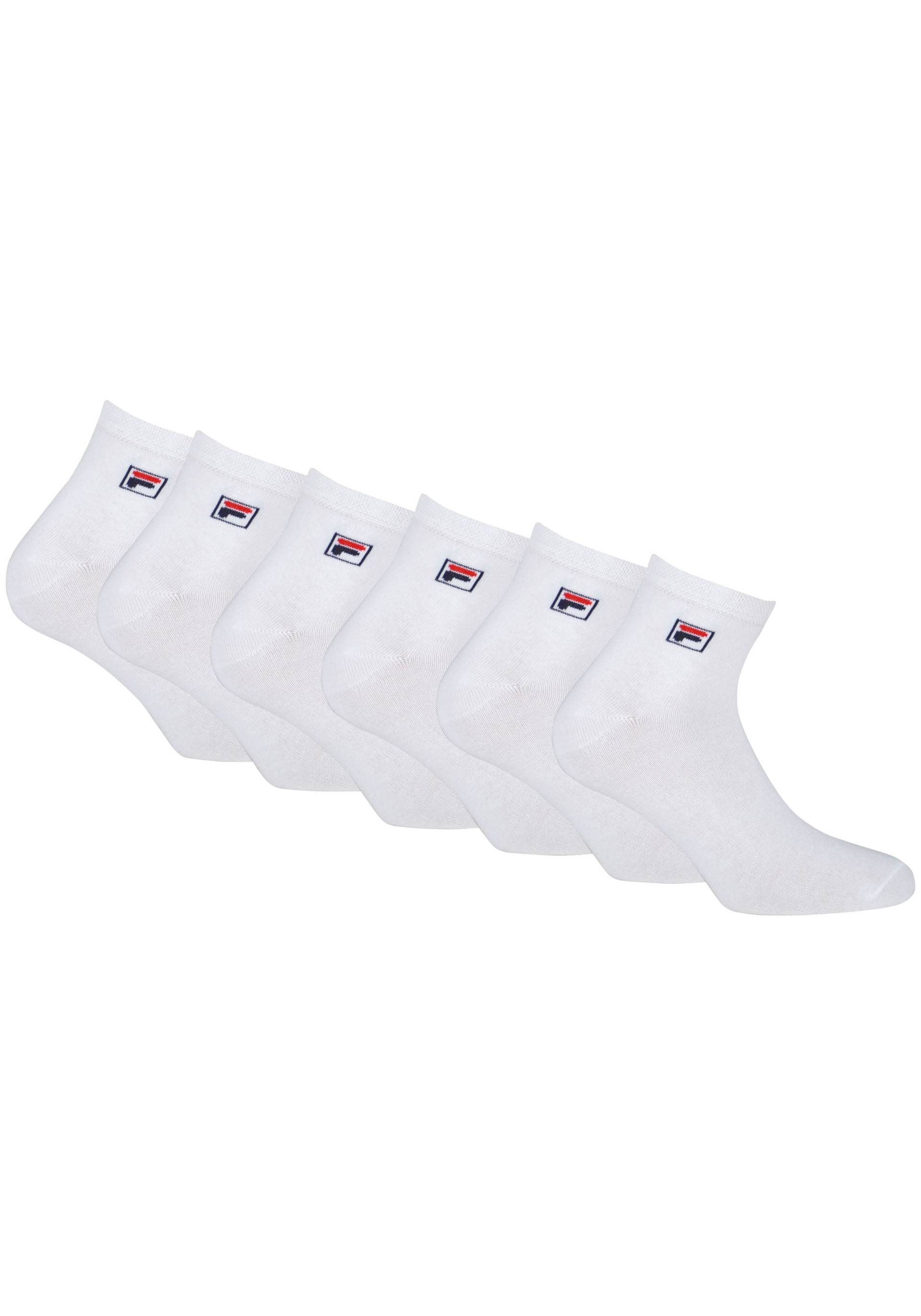 Fila Kurzsocken, (Packung, 6 Paar), Sneakersocken mit Logo-Stickerei von Fila