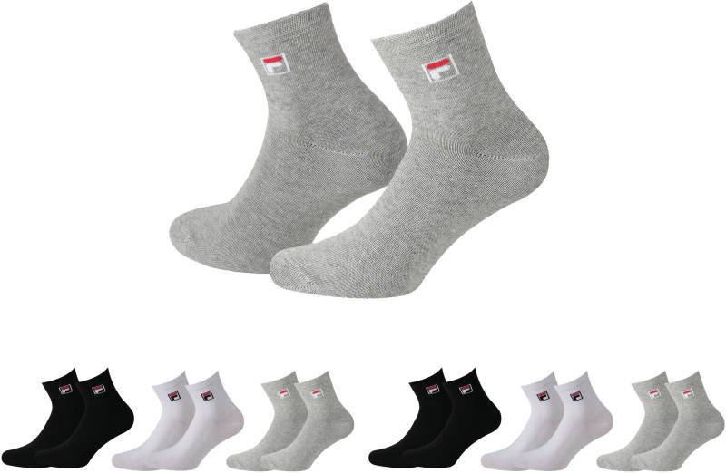 Fila Kurzsocken, (6er Pack), Sneakersocken mit Logo-Stickerei von Fila