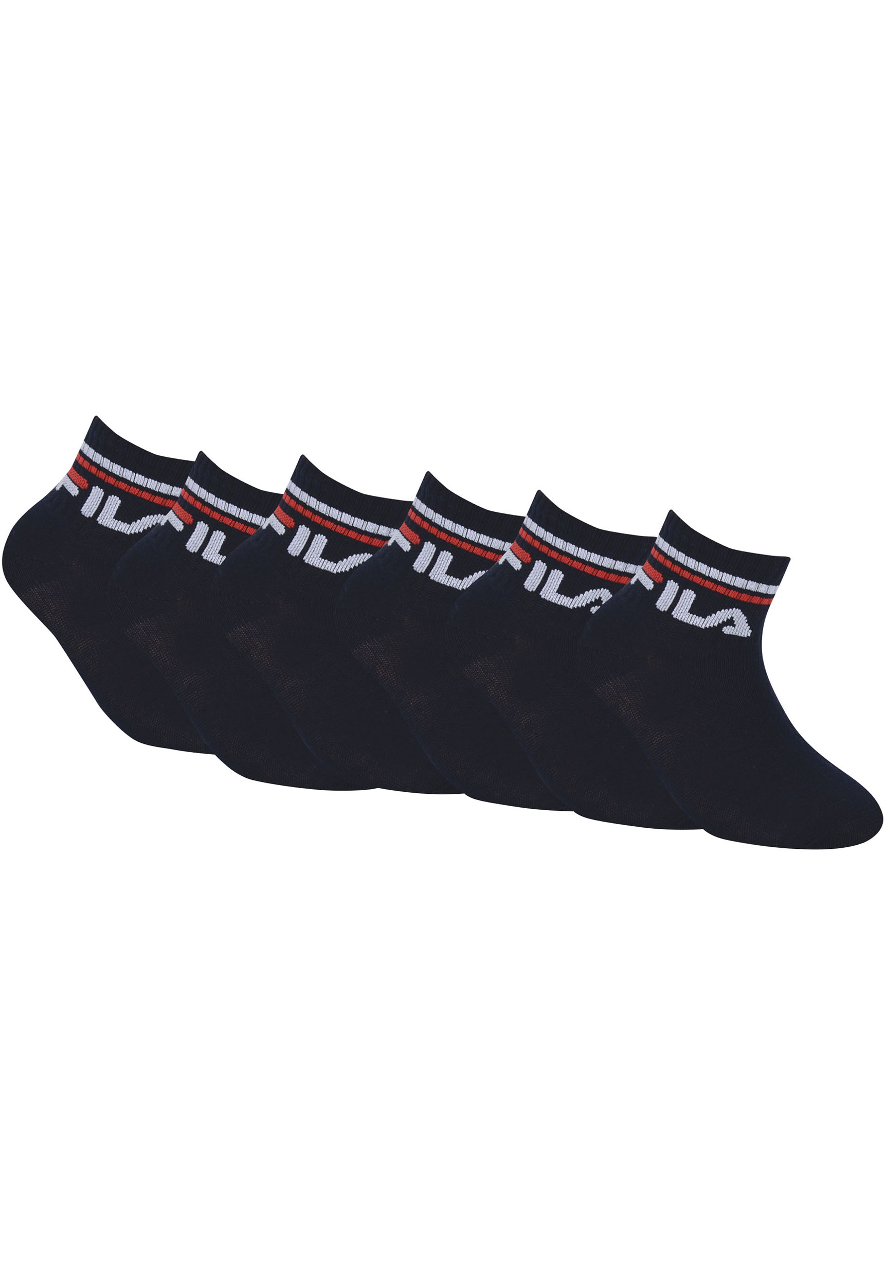 Fila Kurzsocken, (6er Pack), mit eingestricktem Logo im Bündchen, Kindersocken von Fila