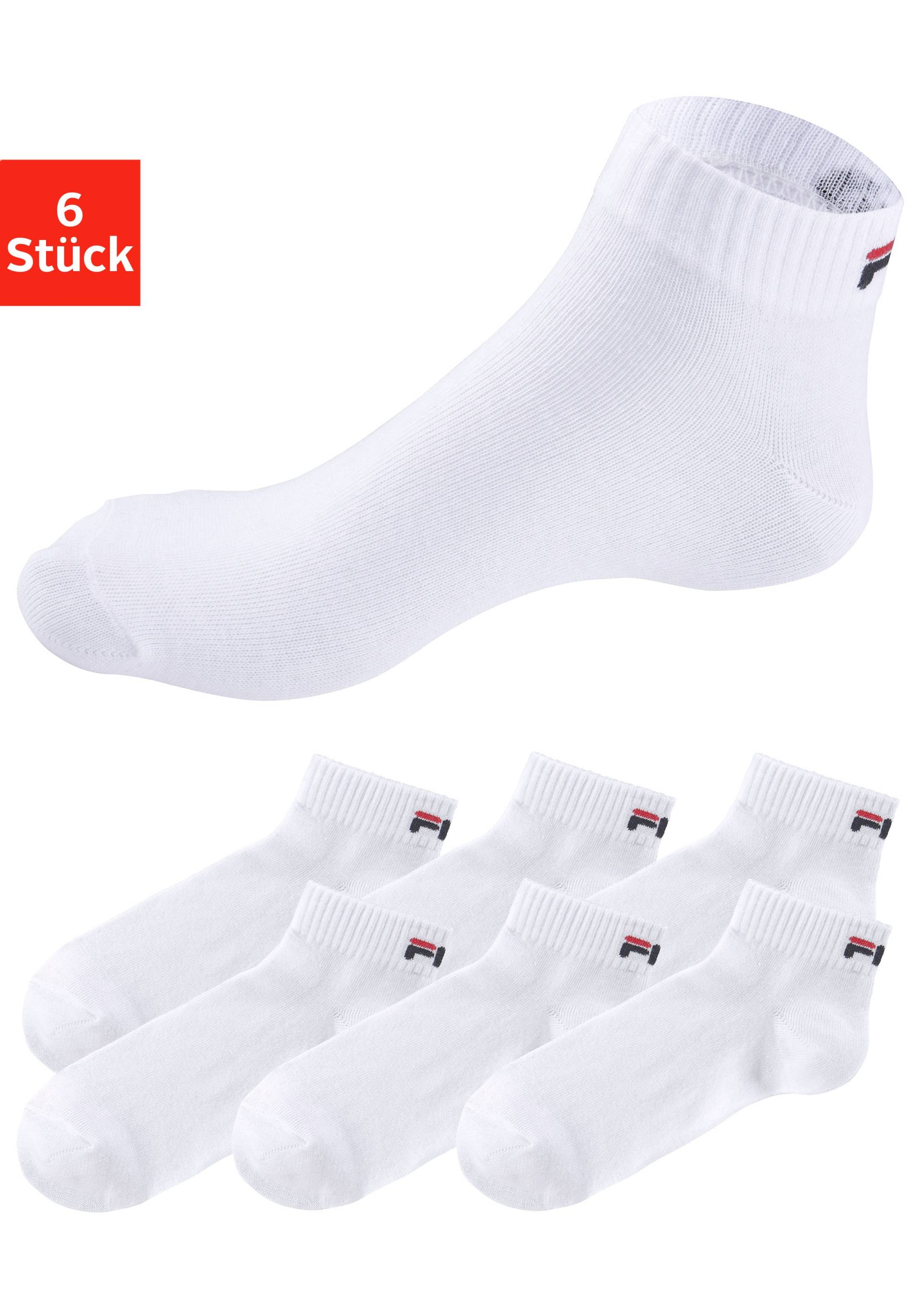 Fila Kurzsocken, (6er Pack), mit eingestricktem Logo von Fila