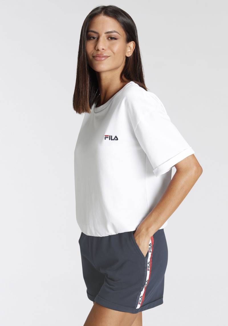 Fila Shorty, (Set, 2 tlg.), mit Brust-Logo und kontrastiertem Logo-Band seitlich an der Hose von Fila