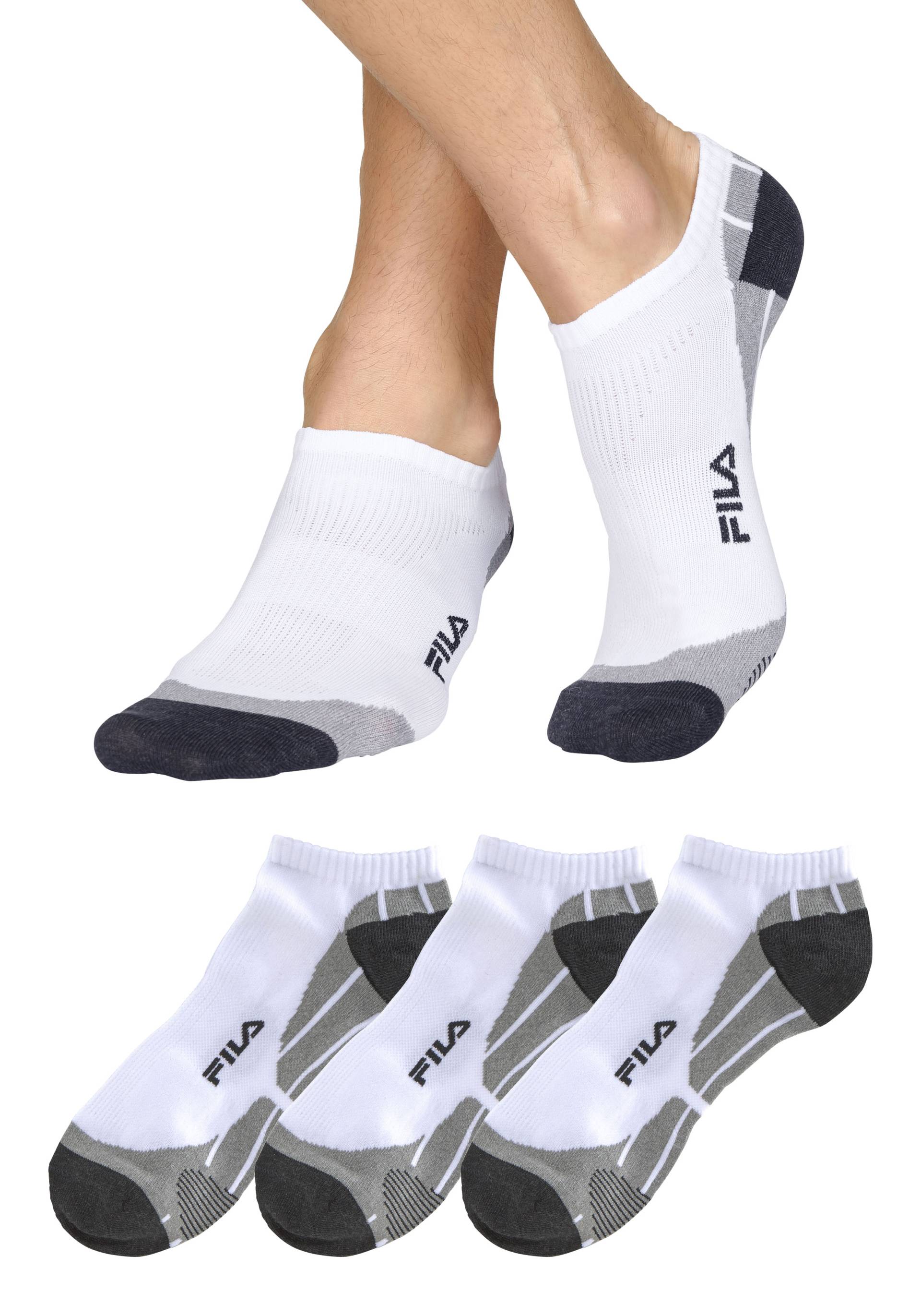 Fila Sneakersocken, (3er Pack), mit eingestricktem Schriftzug von Fila