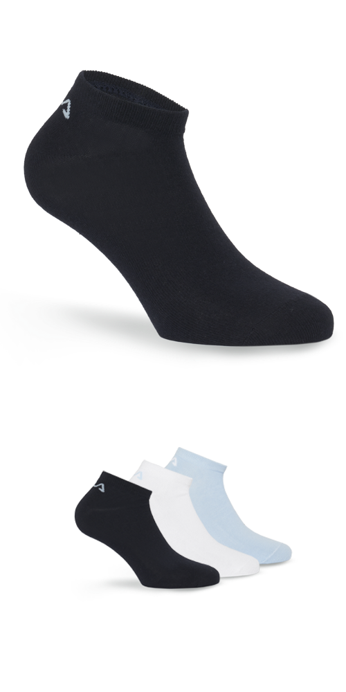 Fila Sneakersocken, (3er Pack), mit eingestricktem Logo an der Ferse von Fila