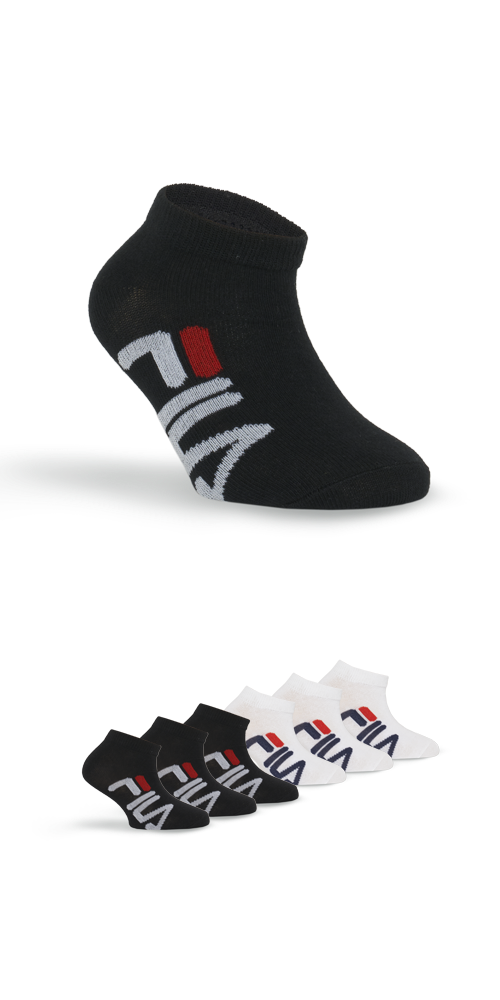 Fila Sneakersocken, (6er Pack), mit Logoschriftzug seitlich von Fila