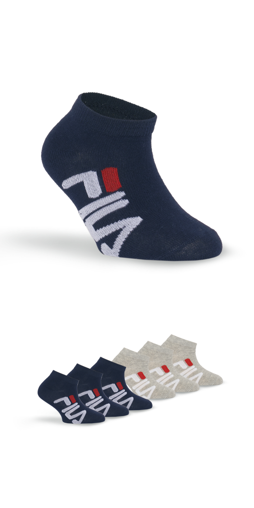 Fila Sneakersocken, (6er Pack), mit Logoschriftzug seitlich von Fila