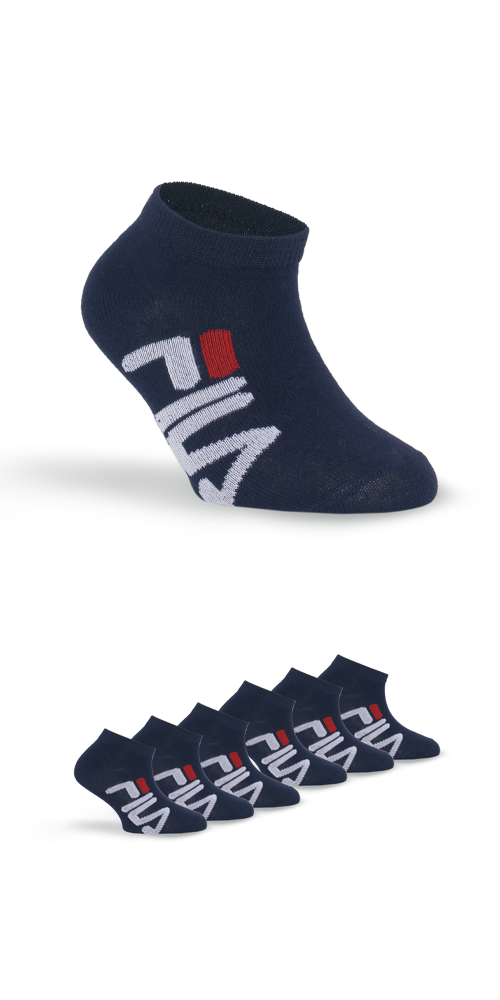 Fila Sneakersocken, (6er Pack), mit Logoschriftzug seitlich von Fila