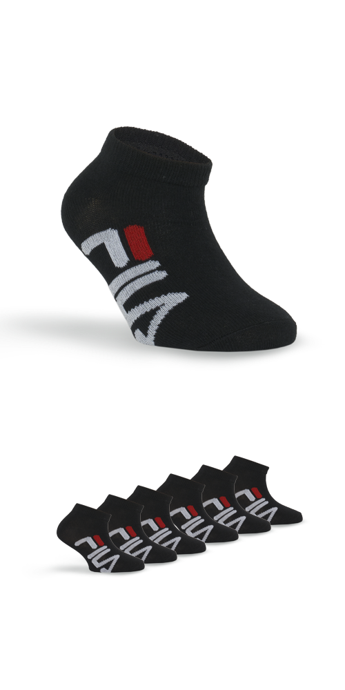 Fila Sneakersocken, (6er Pack), mit Logoschriftzug seitlich von Fila