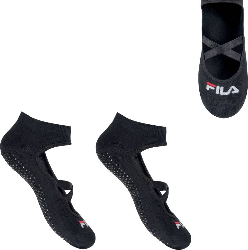 Fila Sportsocken, (2er Pack), mit ABS-Noppen und Logoschriftzug von Fila