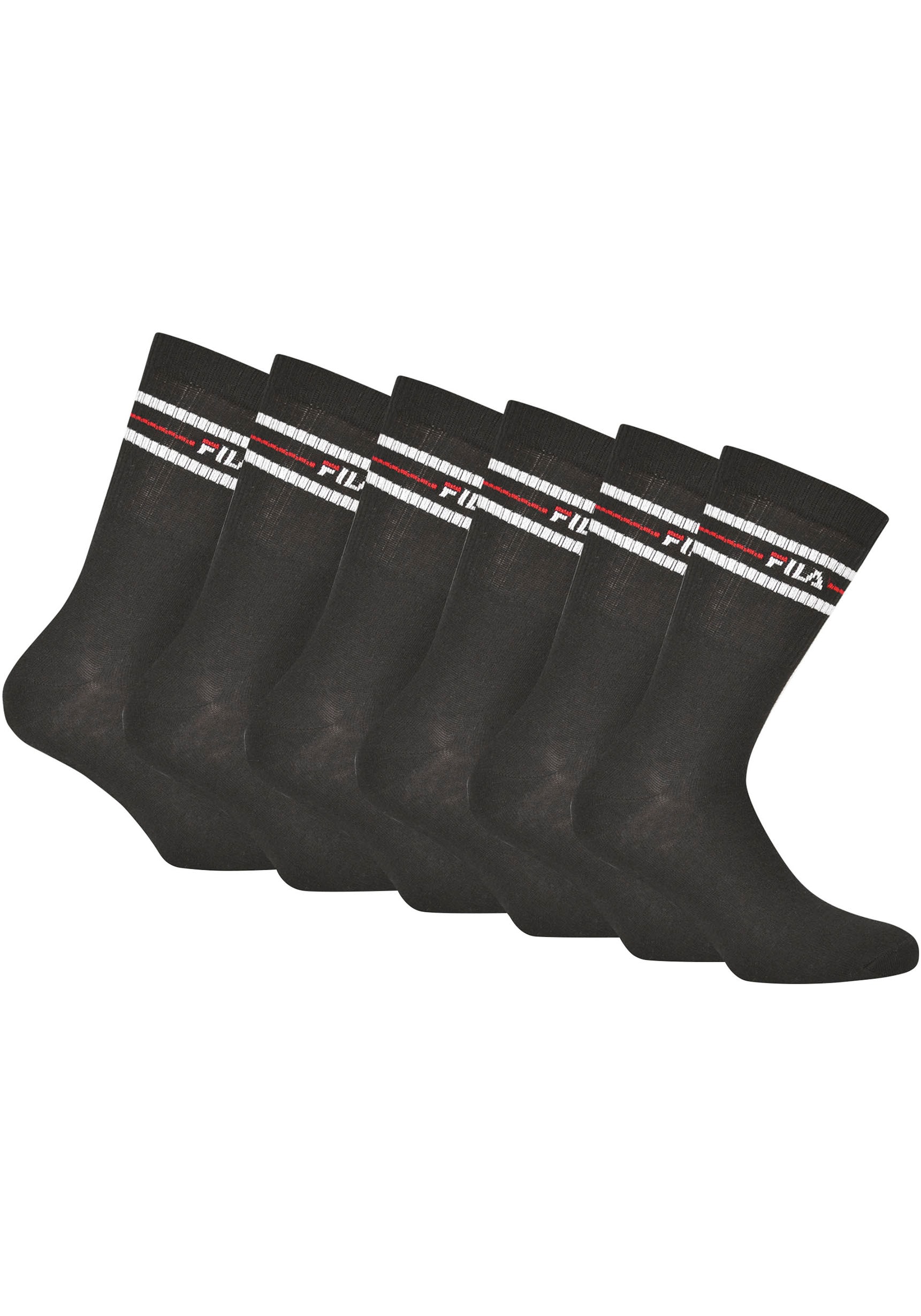 Fila Sportsocken, (6er Pack), mit eingestricktem Logo von Fila