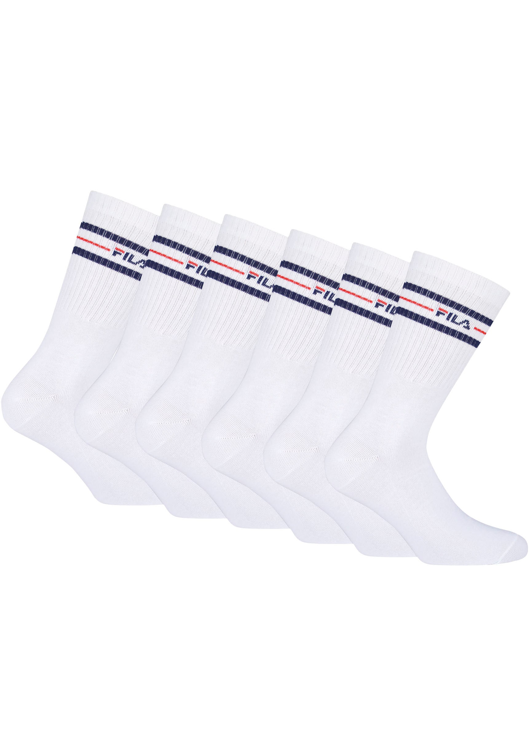 Fila Sportsocken, (6er Pack), mit eingestricktem Logo von Fila