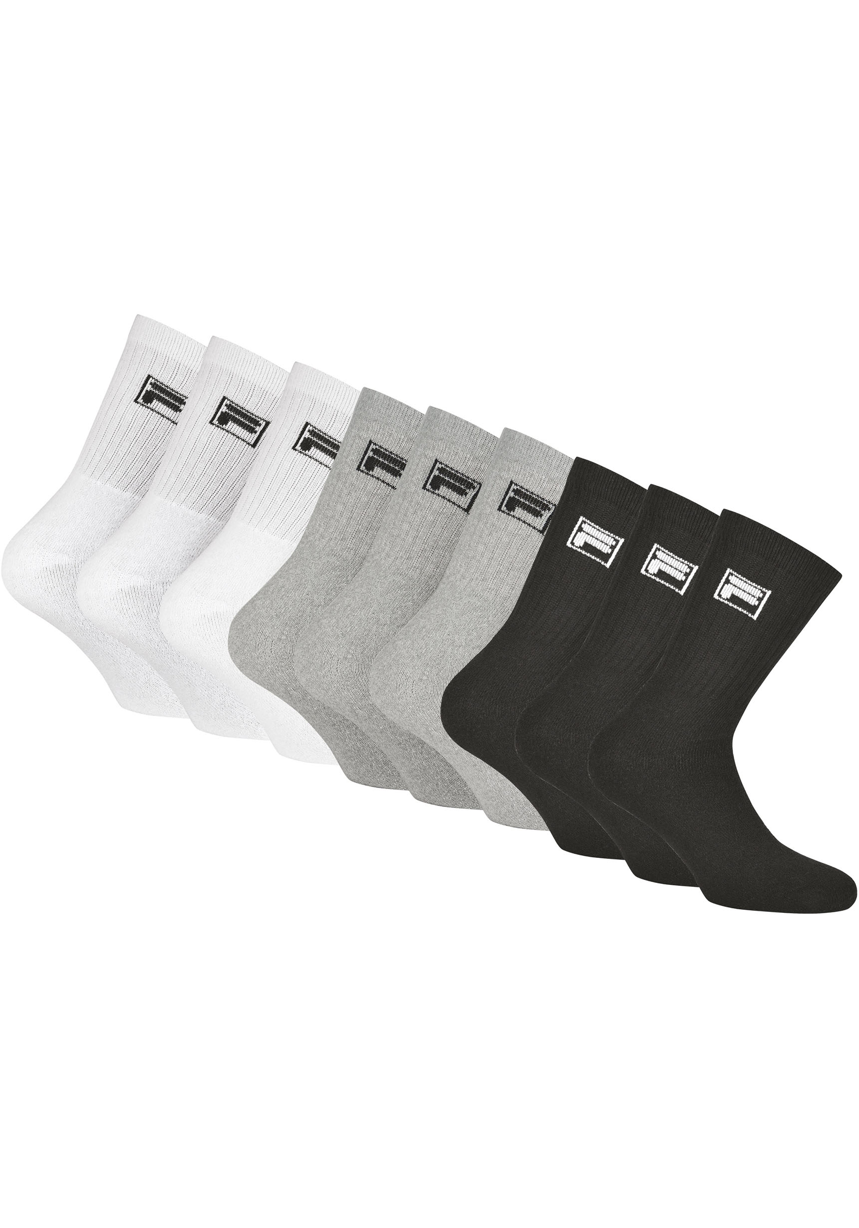 Fila Sportsocken, (9 Paar), mit langem Rippenbündchen von Fila