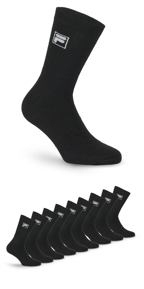 Fila Sportsocken, (9er Pack), mit langem Rippenbündchen von Fila