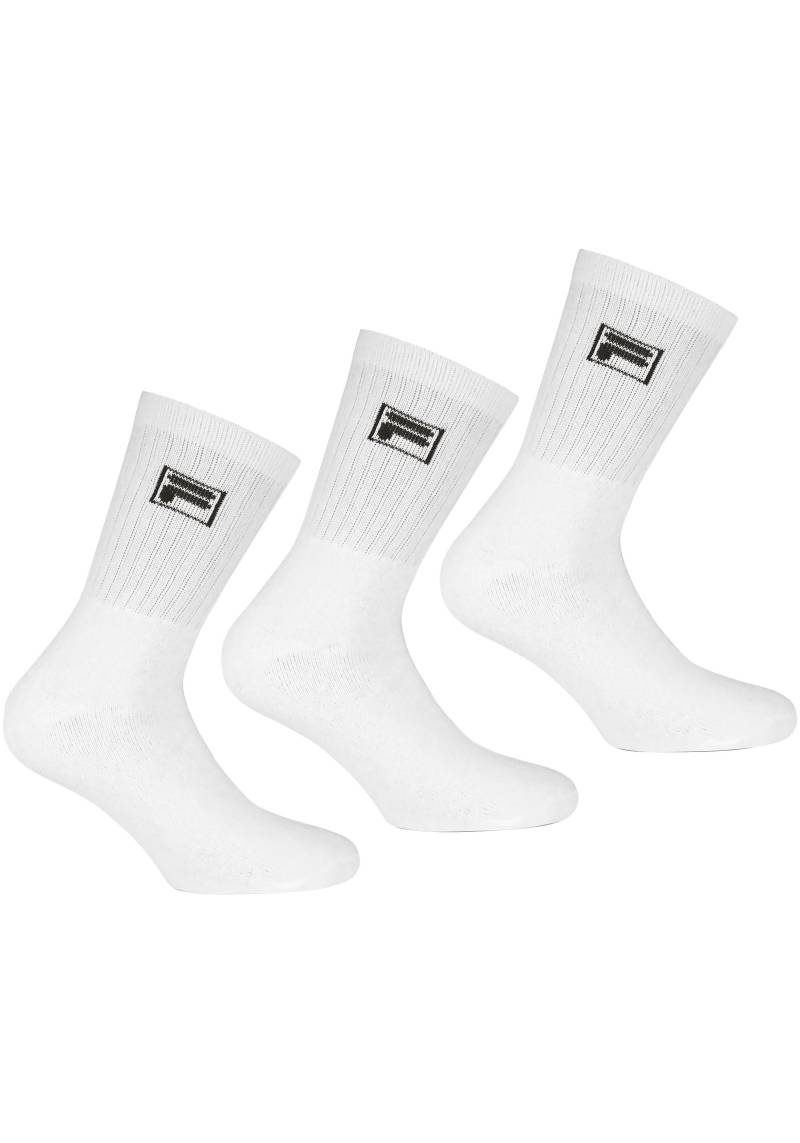 Fila Sportsocken, (3er Pack), Klassiche Tennissocken, Freizeitsocken von Fila