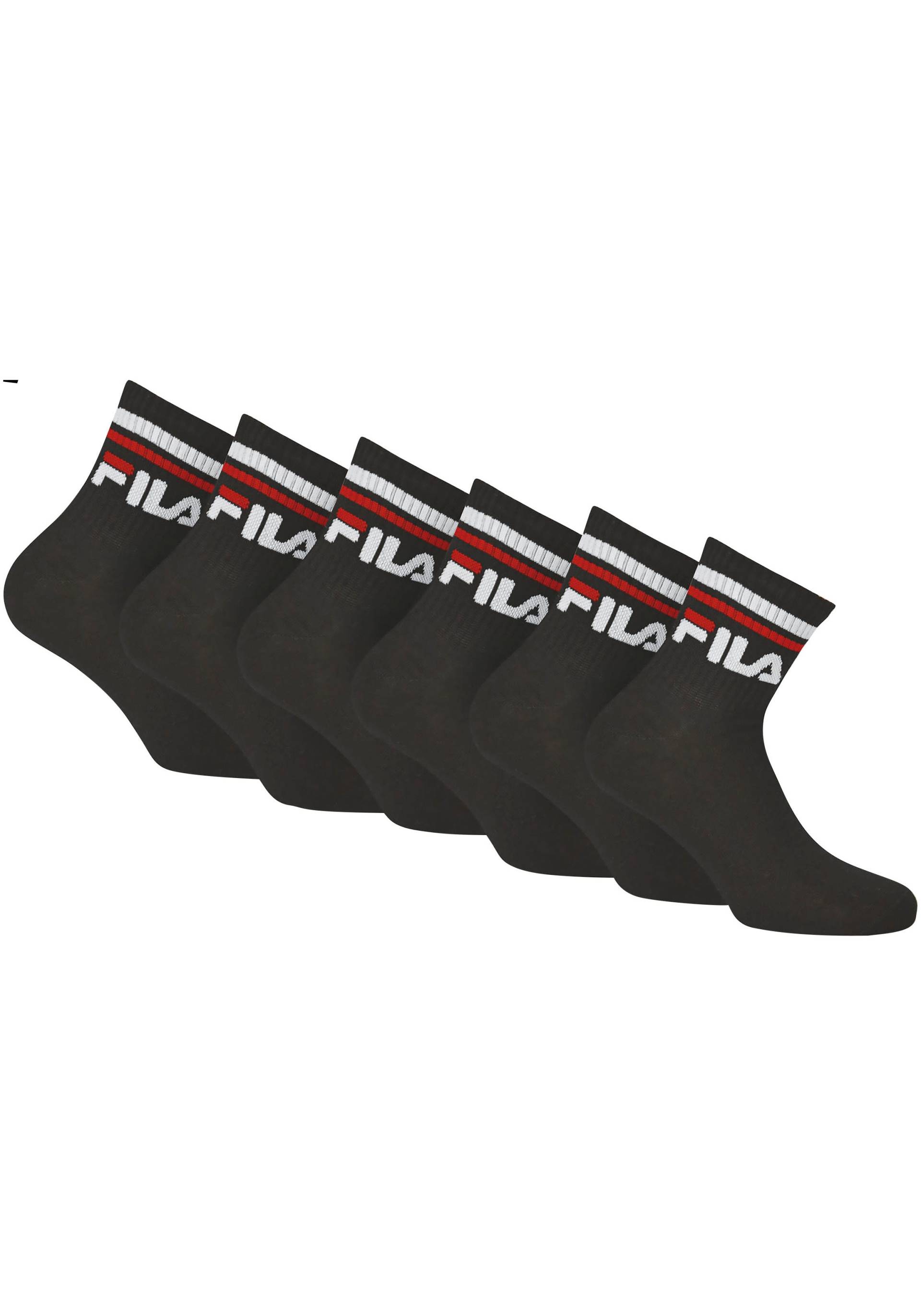 Fila Sportsocken, (6er Pack), Klassische Tennis-Sportsocken von Fila