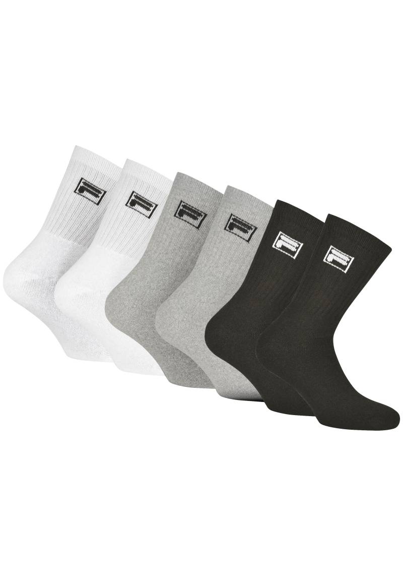 Fila Sportsocken, (6er Pack), Klassische Tennissocken im 6er Pack von Fila