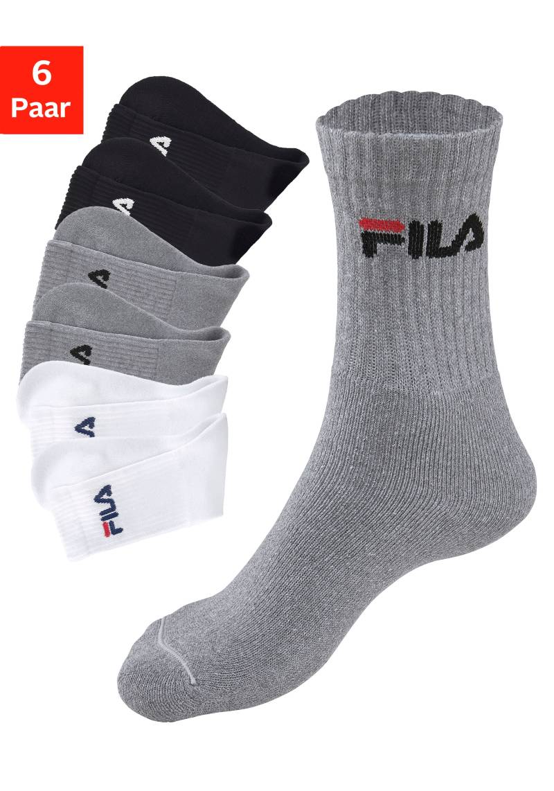 Fila Tennissocken, (6er Pack), mit eingestricktem Logo von Fila