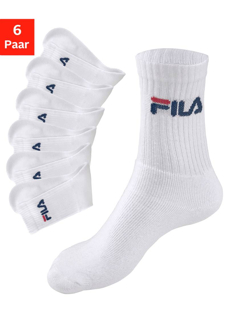 Fila Tennissocken, (6er Pack), mit eingestricktem Logo von Fila