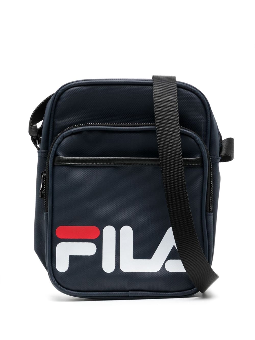 Fila logo-print messenger bag - Blue von Fila