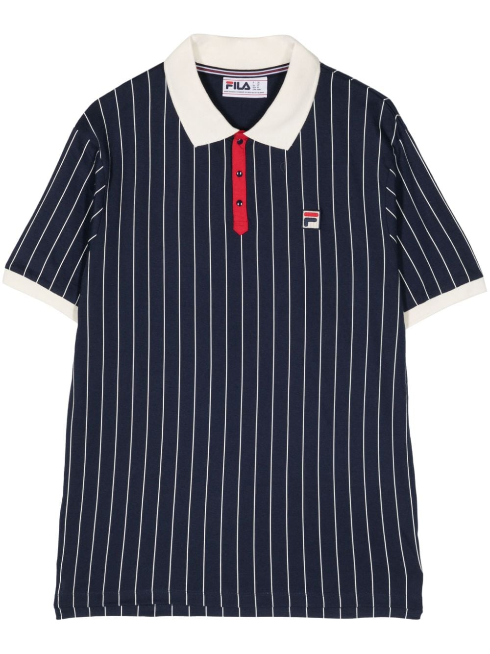 Fila striped cotton polo shirt - Blue von Fila