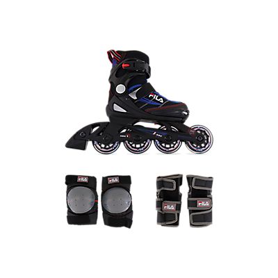 Jungen Inlineskates + Schoner Set von Fila