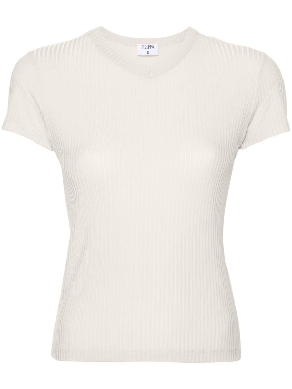 Filippa K Dov fine-ribbed T-shirt - Neutrals von Filippa K