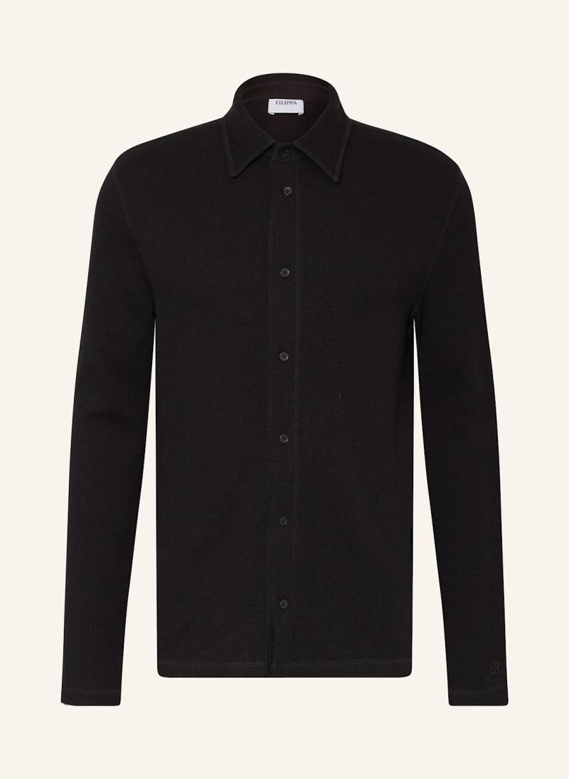 Filippa K Hemd Comfort Fit schwarz von Filippa K