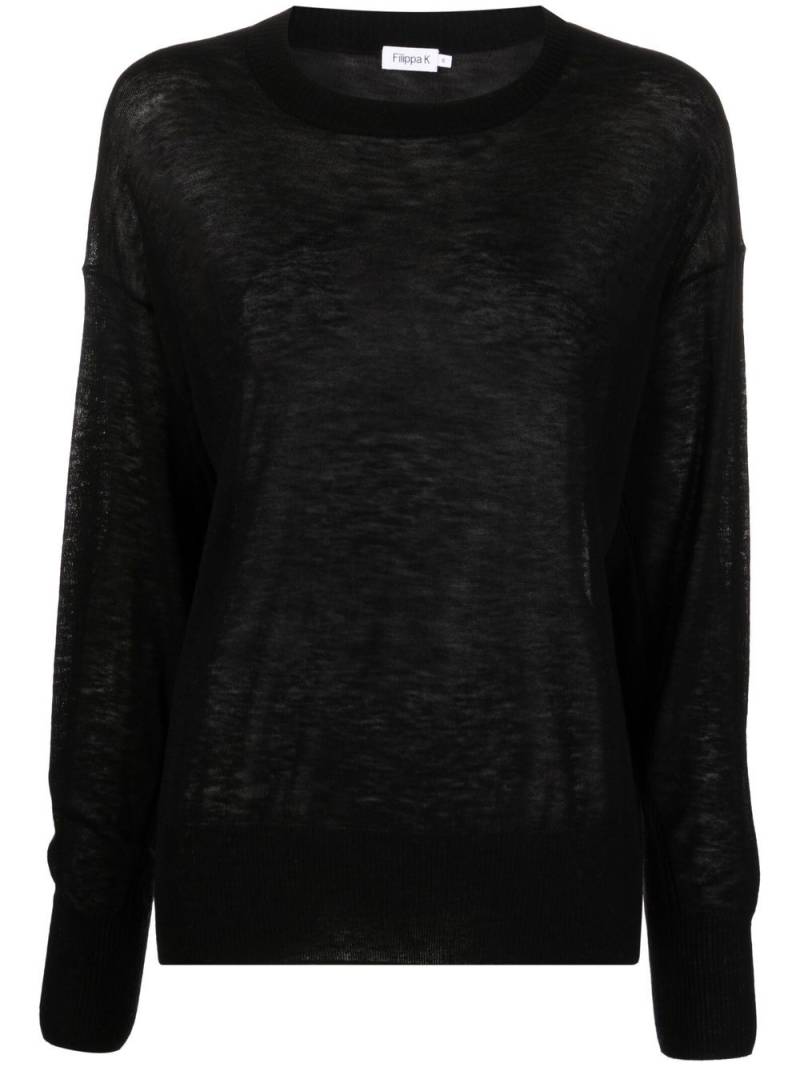 Filippa K Juliette round-neck jumper - Black von Filippa K