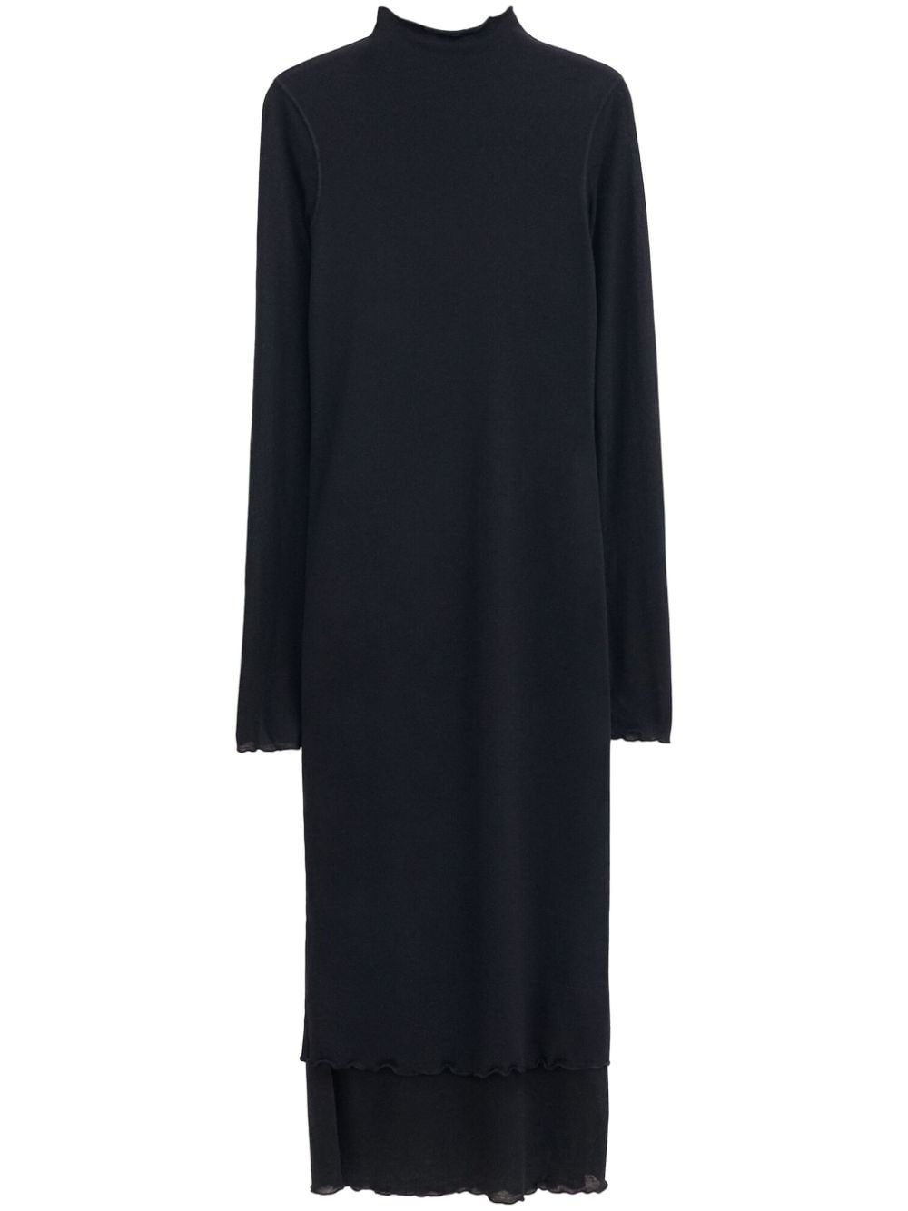 Filippa K Layered Frill midi dress - Black von Filippa K