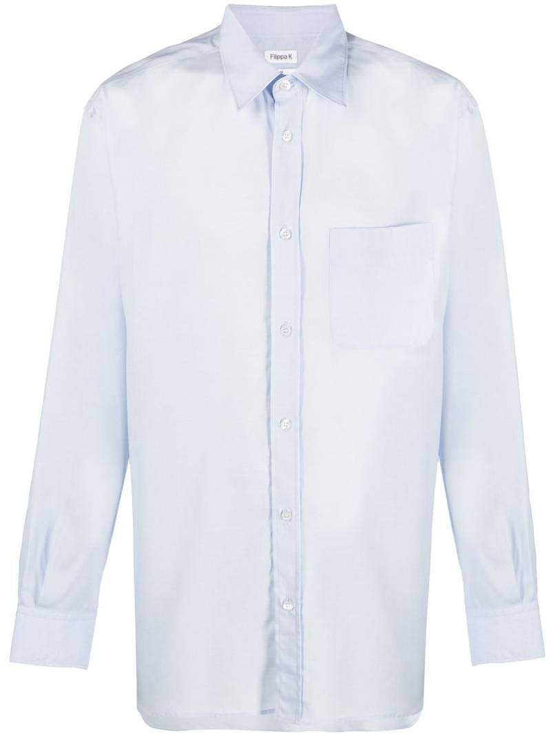 Filippa K Noel long-sleeve TENCEL™ shirt - Blue von Filippa K