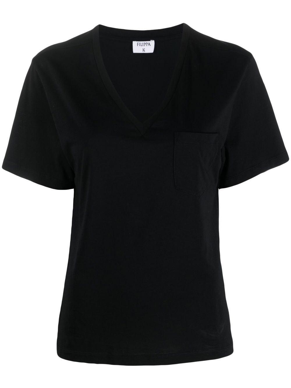 Filippa K V-neck cotton T-shirt - Black von Filippa K