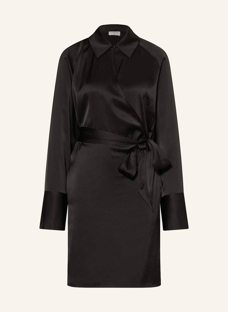 Filippa K Wickelkleid Aus Satin schwarz von Filippa K