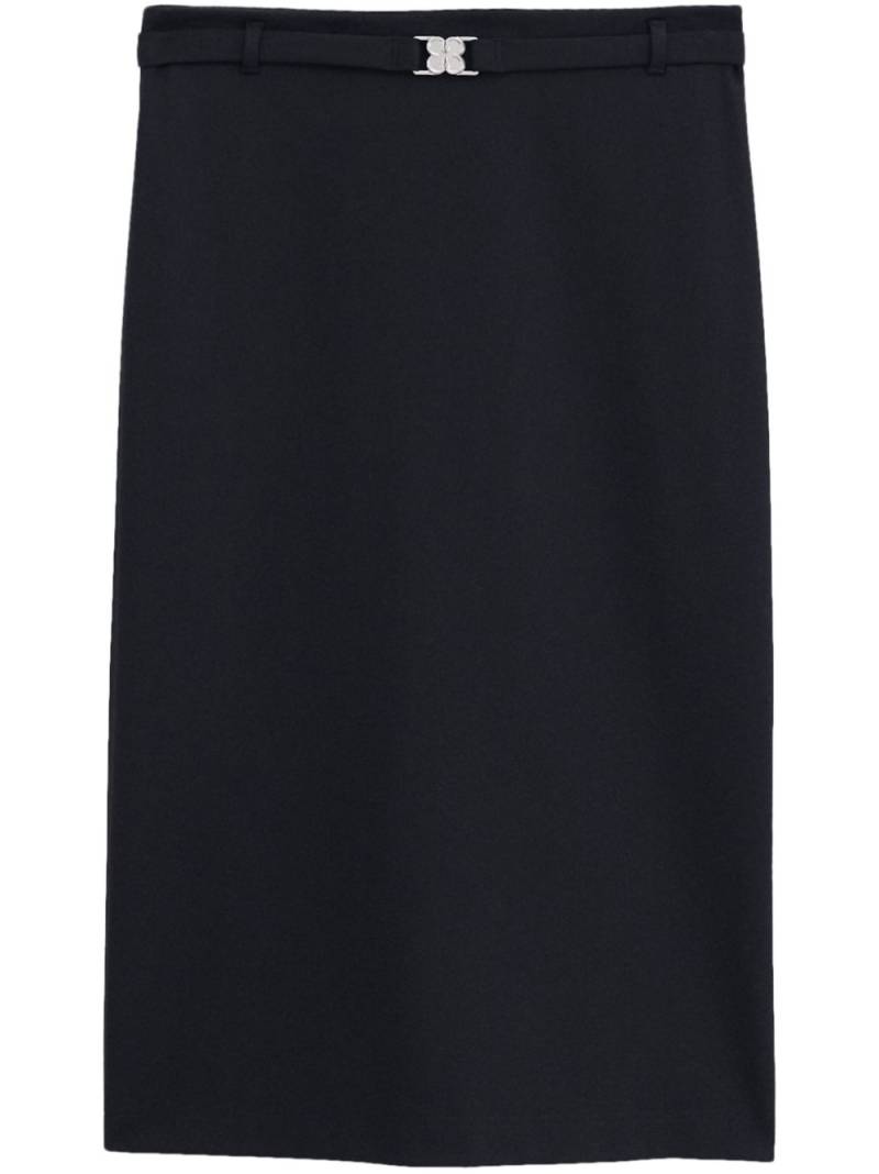 Filippa K belted midi skirt - Black von Filippa K