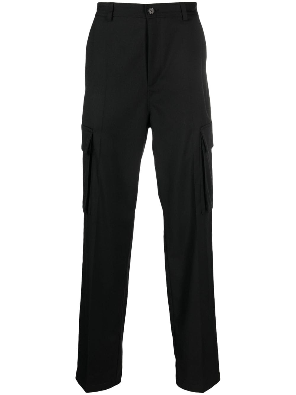 Filippa K cargo-pocket wool trousers - Black von Filippa K