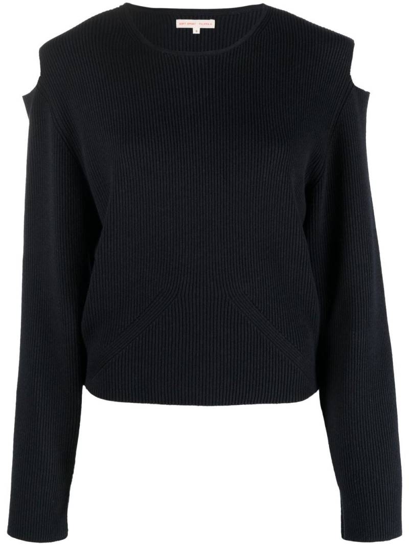 Filippa K cut-out detail knit jumper - Black von Filippa K