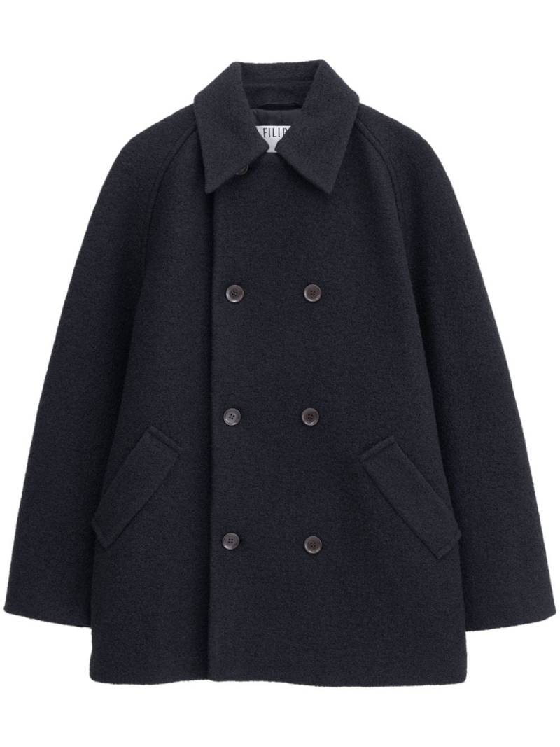 Filippa K double-breasted coat - Black von Filippa K