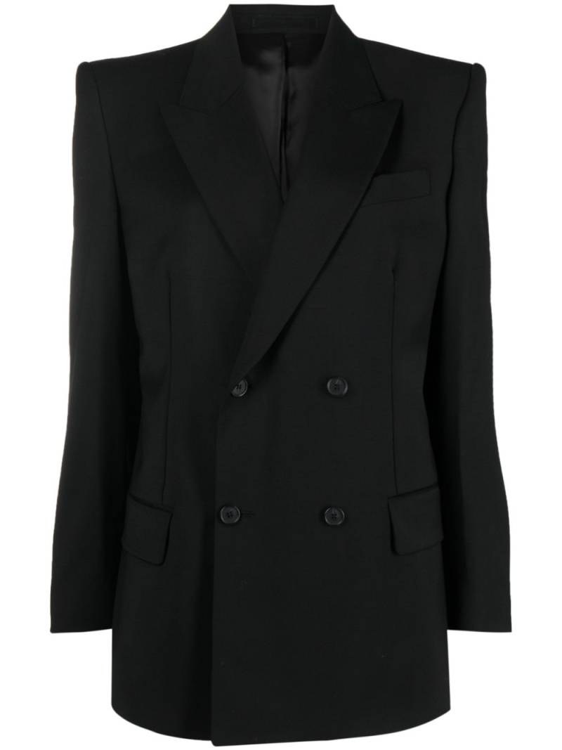 Filippa K double-breasted merino blazer - Black von Filippa K